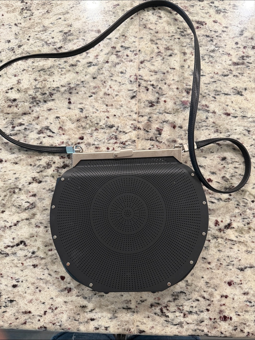 Wendy Stevens Black Polar Crossbody Bag